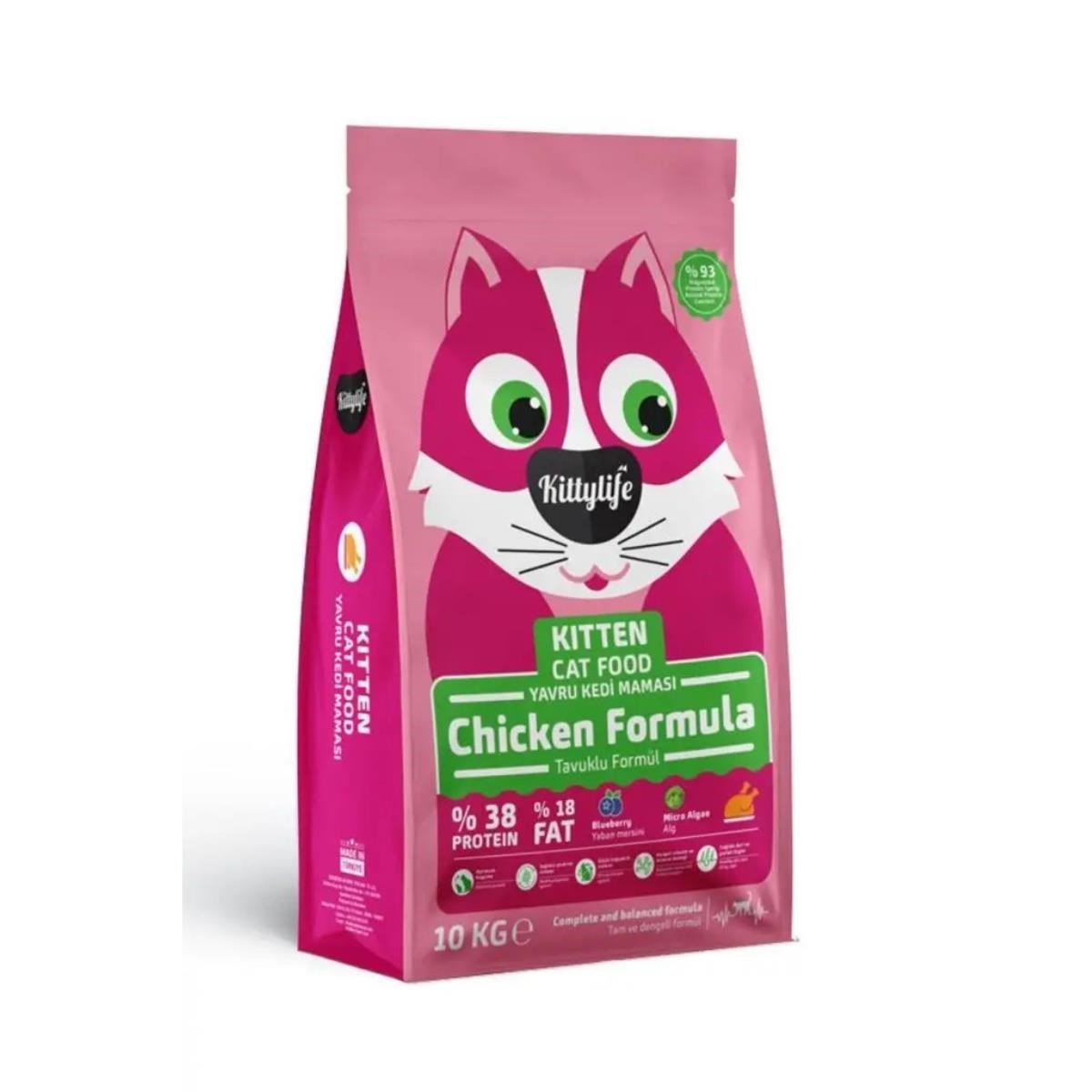 Kitty Life Kitten Tavuklu Yavru Kedi Maması 10 Kg