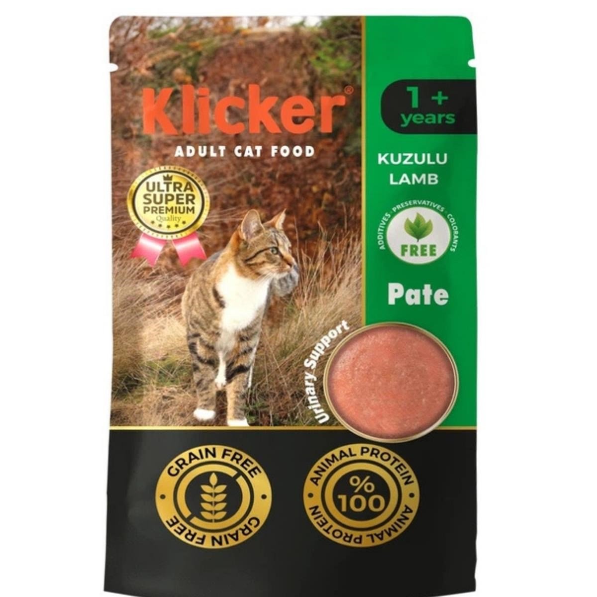 Klicker Kuzulu Pate Kedi Konservesi 85 Gr
