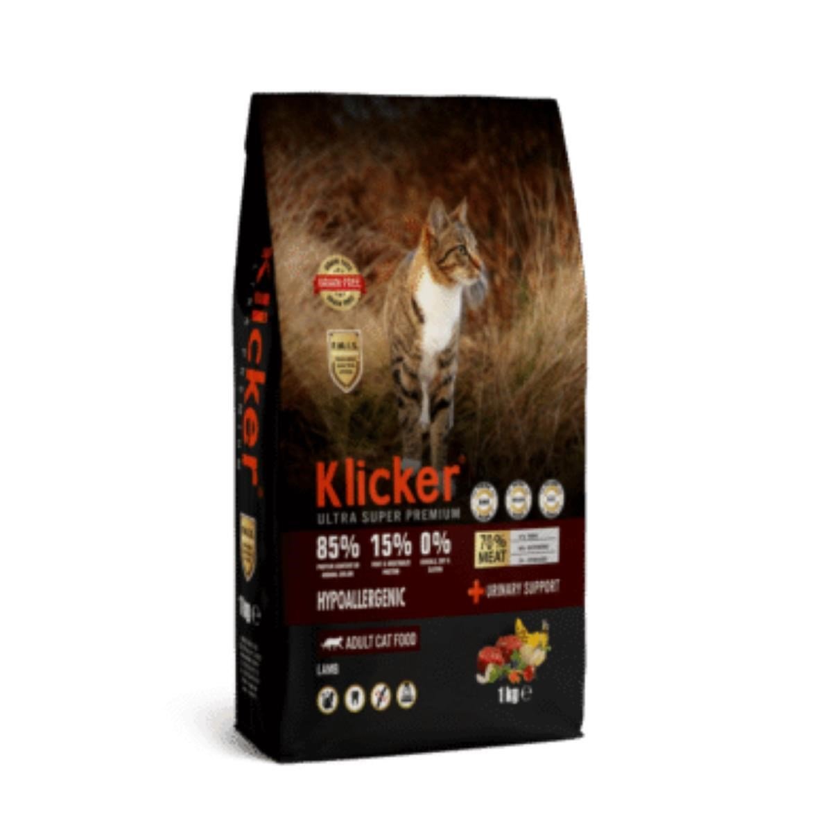 Klicker Yetişkin Kedi Maması Kuzulu Sensitive Digestion 1 Kg