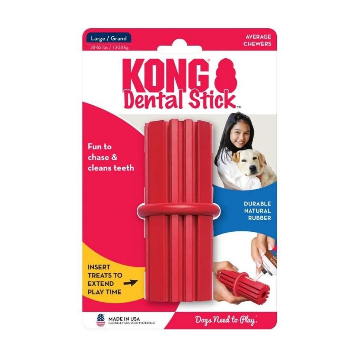 KONG Dental Stick Diş Temizliği Sağlayan Köpek Oyuncağı M