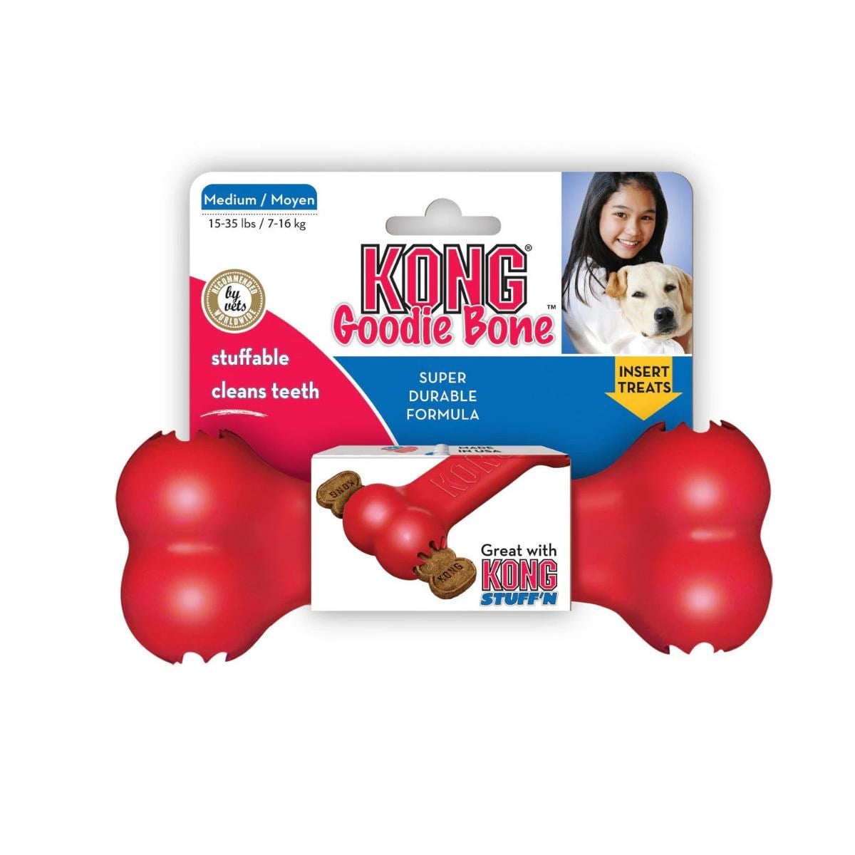 KONG Goodie Bone Kemik Şeklinde Köpek Oyuncağı Medium