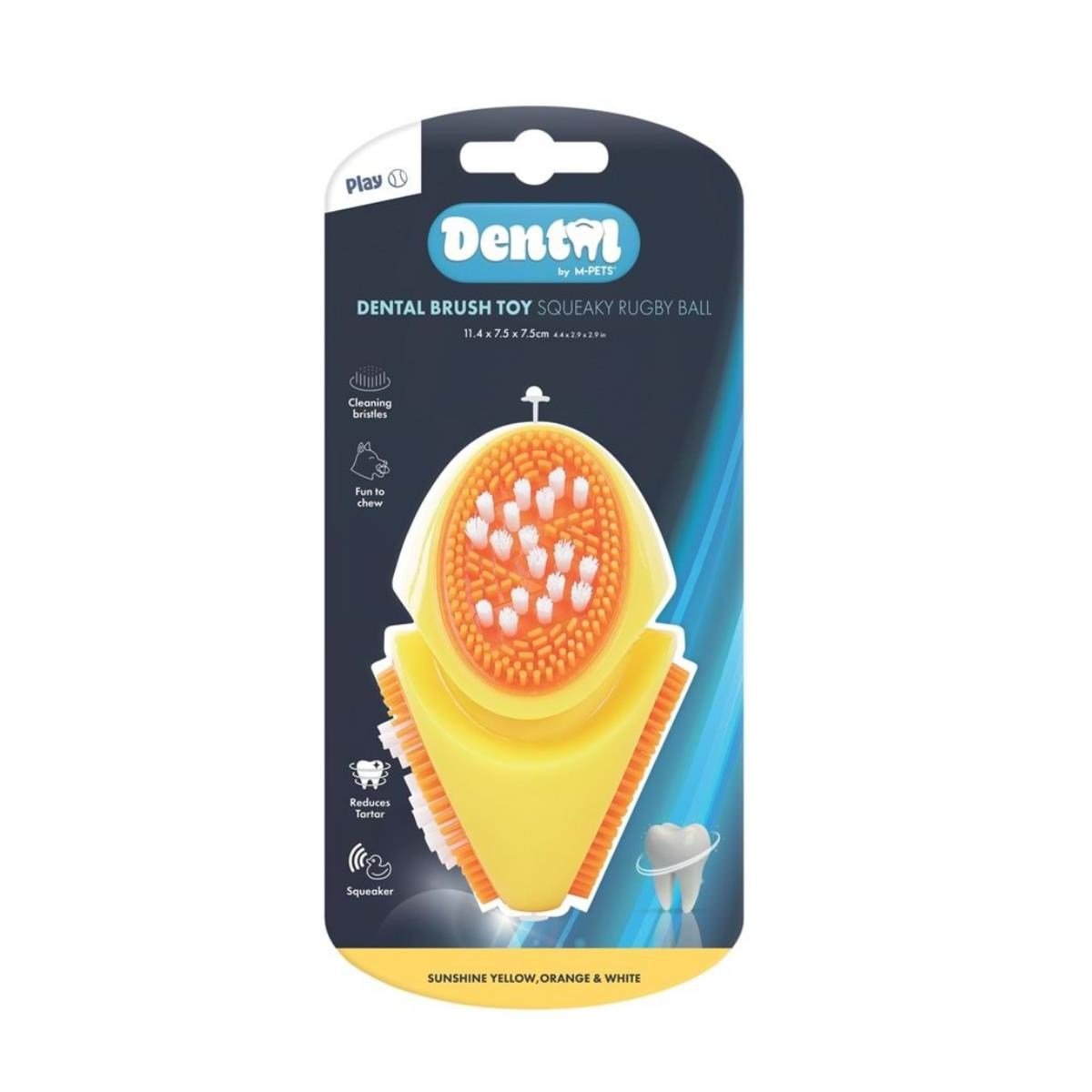 M-PETS DENTAL SQUEAKY RUBY BALL DİŞ FIRÇALI KÖPEK OYUNCAĞI
