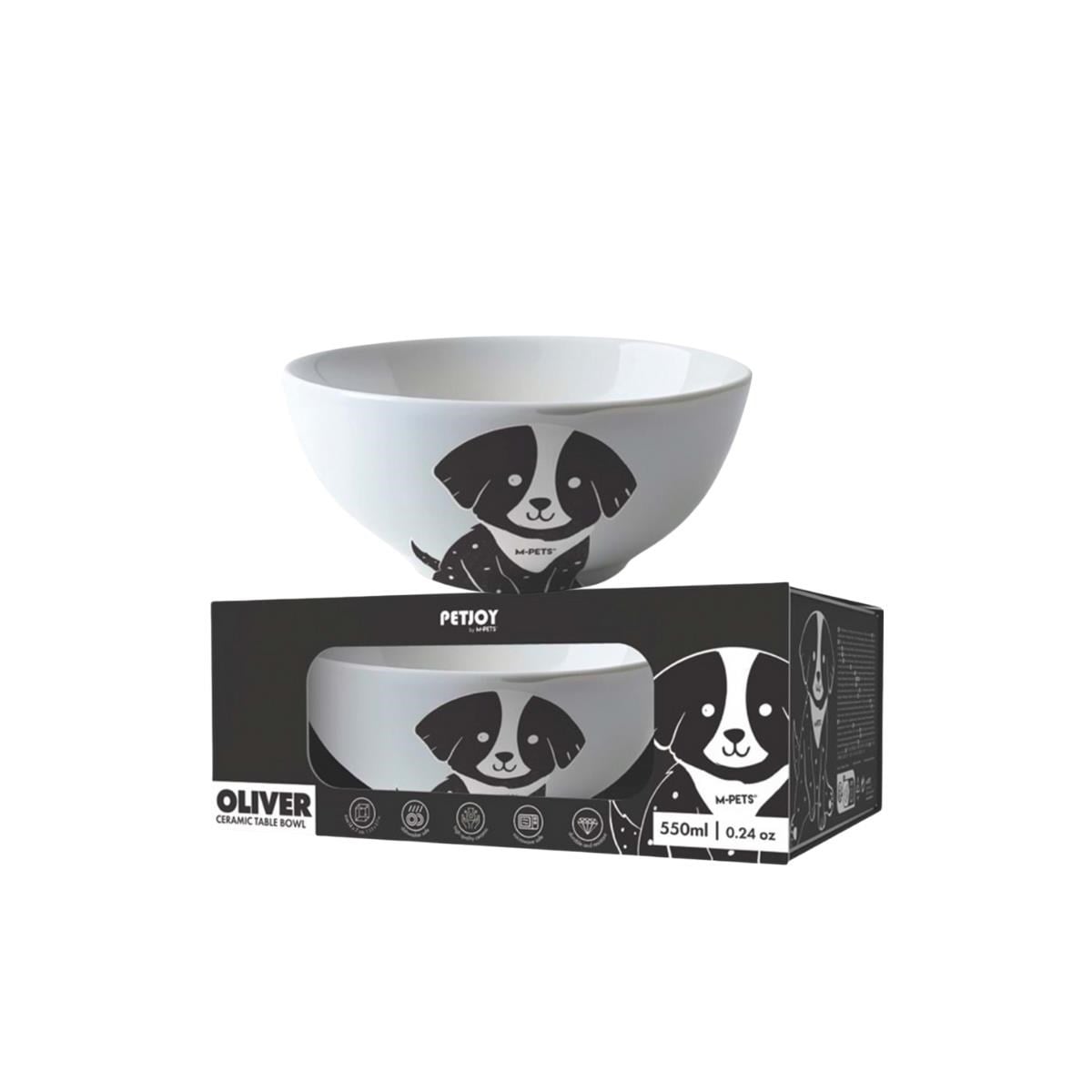 M-PETS OLİVER SERAMİK MAMA KABI 550ML