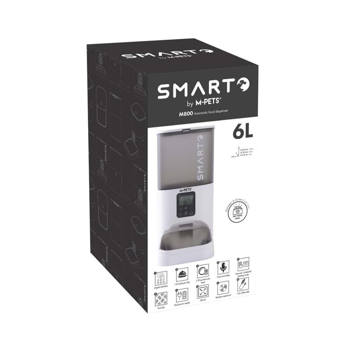 M-PETS SMARTO M800 OTOMATİK MAMA KABI 6L