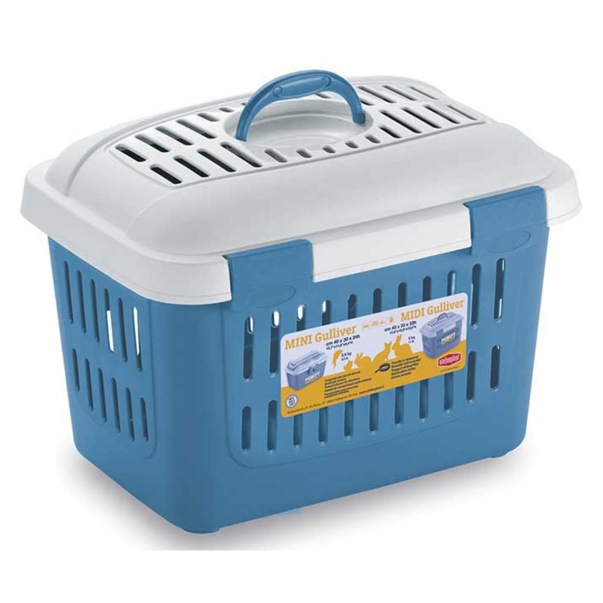 Midi Guliver Orta Boy Taşıma Çantası Gri Beyaz 45x33x33 Cm