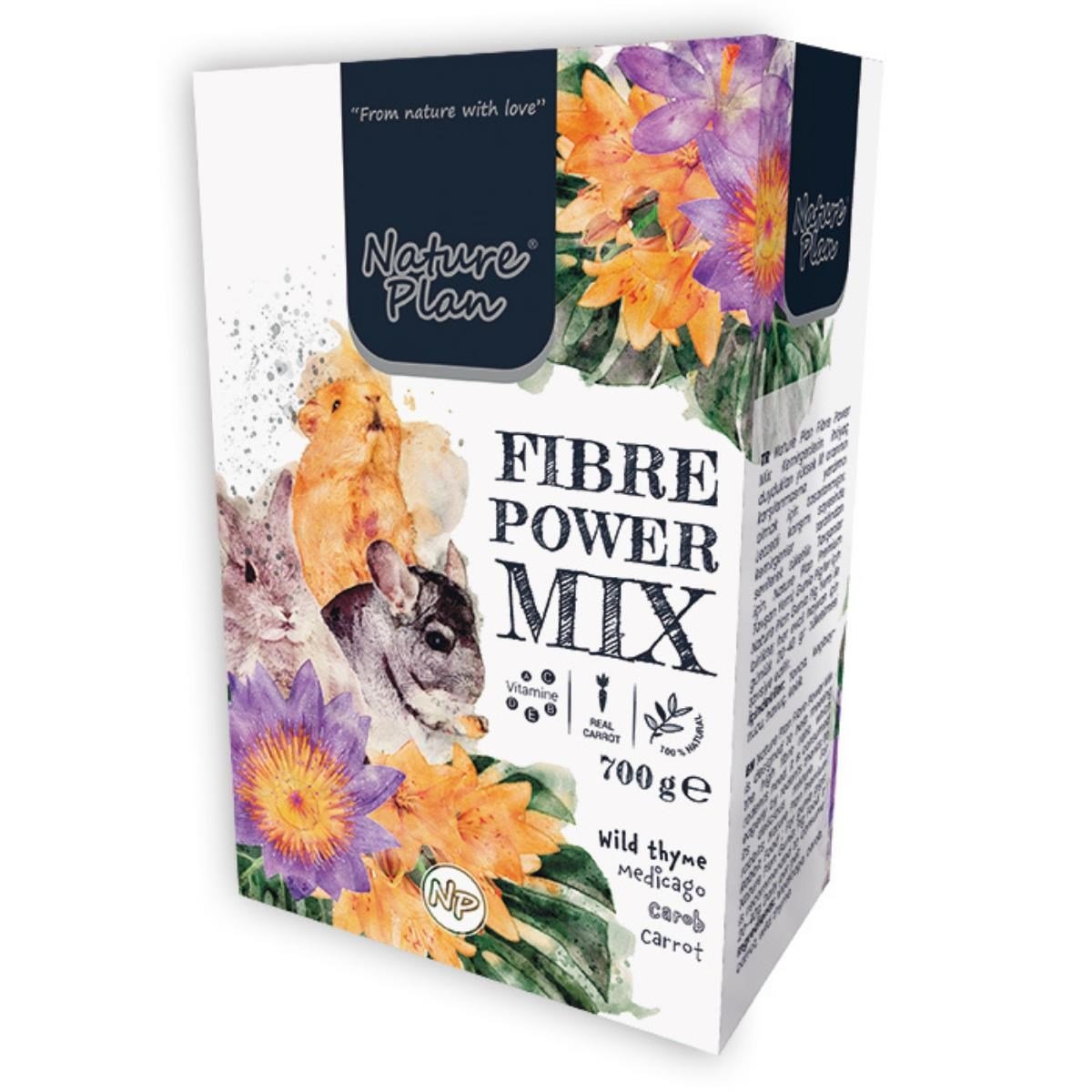 Nature Plan Fibre Power Mix Kemirgen Yemi 700 Gr