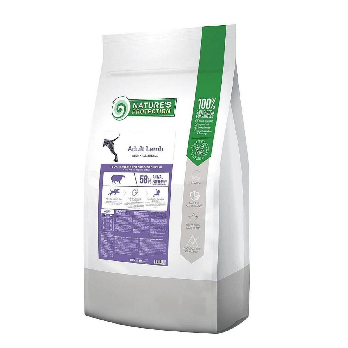 Nature's Protection Kuzulu Yetişkin Köpek Maması 18kg