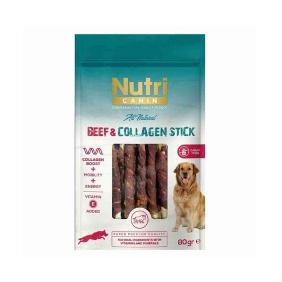 Nutri Canin Beef Collagen Stick Sığır Etli Köpek Ödülü 80 Gr