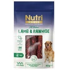 NUTRI CANIN KUZU ETLİ SARILI KEMİK 80 GR
