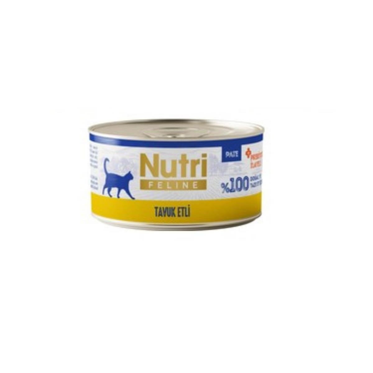 Nutri Feline Tavuklu Probiyotikli Yetişkin Kedi Konservesi 70 Gr