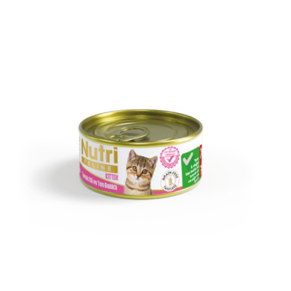 Nutri Feline Tavuklu Ton Balıklı Probiyotikli Yavru Kedi Konservesi 70 gr