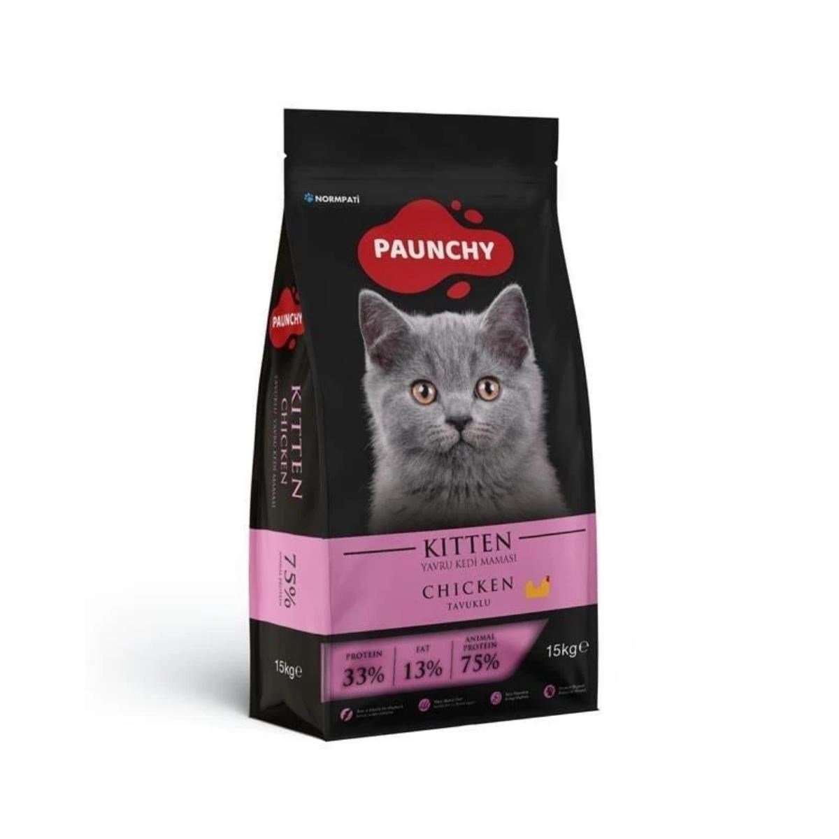 Paunchy Tavuklu Yavru Kedi Maması 15KG