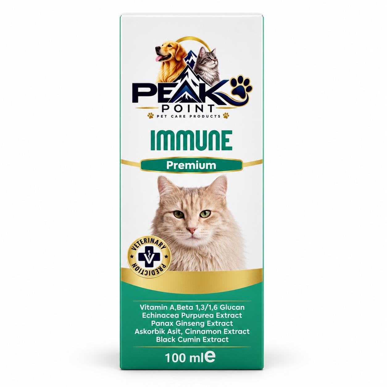 Peak Poınt Kediler İçin Immune Bağışıklık Güçlendirici 100 Ml