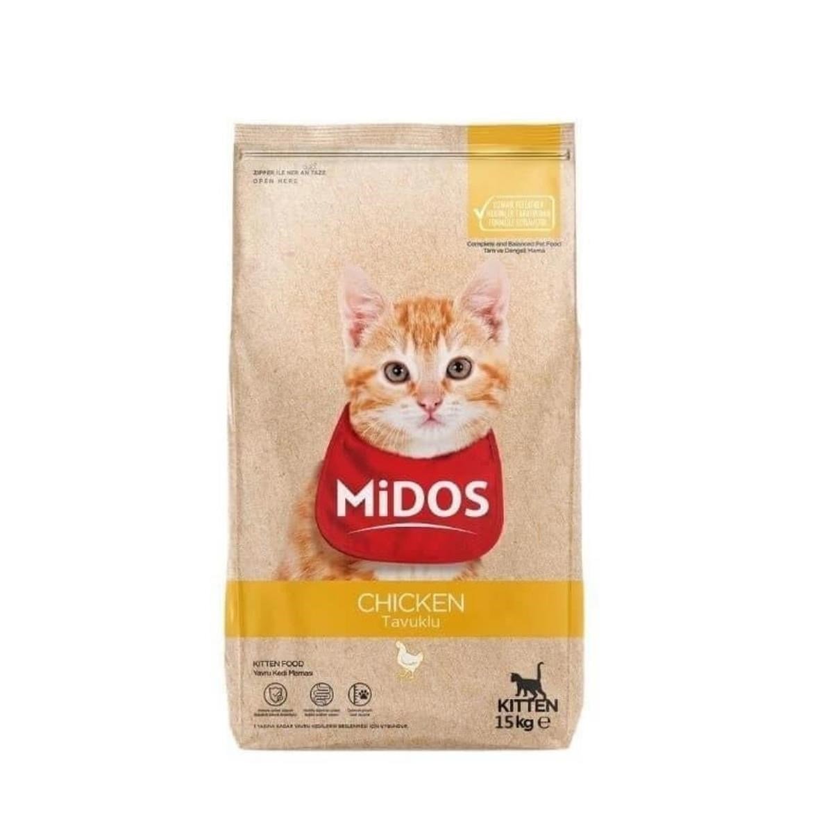 Peritas Midos Tavuklu Yavru Kedi Maması (Sağlıklı Büyüme) 15 Kg