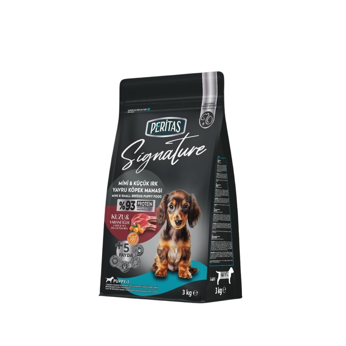 Peritas Signature Kuzu Etli 3 kg Küçük Irk Yavru Köpek Maması