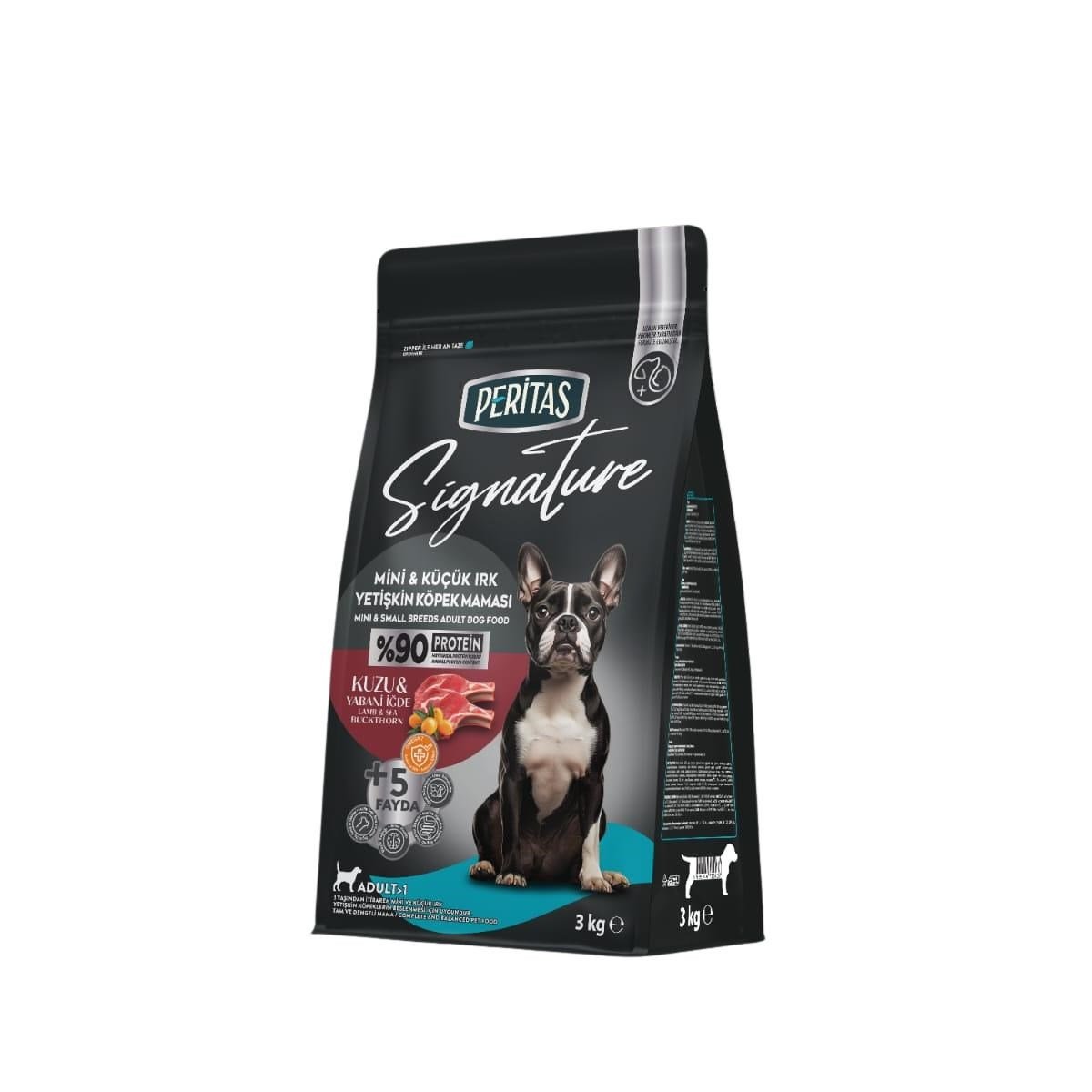 Peritas Signature Kuzu Etli 3 kg Küçük Irk Yetişkin Köpek Maması