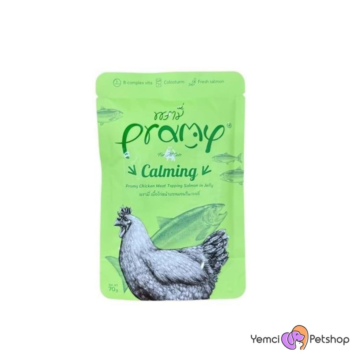 PRAMY SOMONLU TAVUKLU TAMAMLAYICI YETİŞKİN KEDİ MAMASI 70 GR