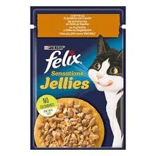 Purina Felix Sensation Tavuklu Havuçlu Yetişkin Kedi Konservesi Pouch 85gr
