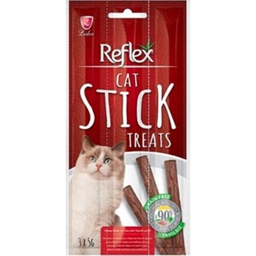 REFLEX DANA VE KUZU ETLİ KEDİ STİCK 3 X 5 GR