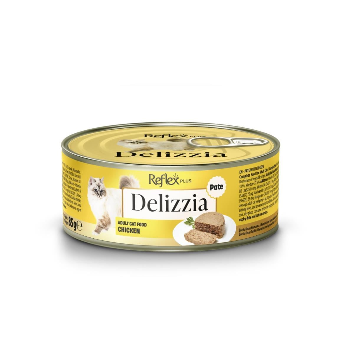 Reflex Plus Delizzia Tavuklu Ezme Yetişkin Kedi Konservesi 85gr