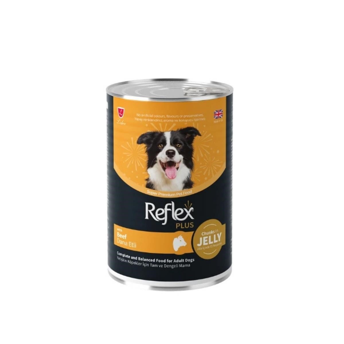 Reflex Plus Jöle İçinde Dana Etli Yetişkin Konserve Köpek Maması 400 Gr