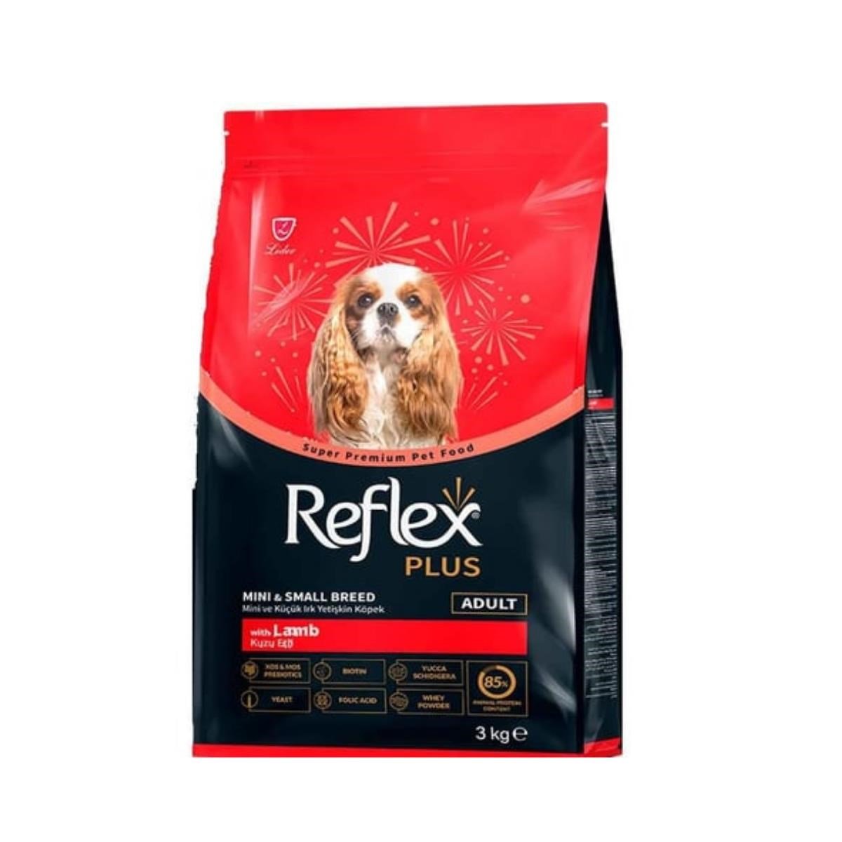 Reflex Plus Kuzu Etli Mini ve Küçük Irk Yetişkin Köpek Maması 3 Kg