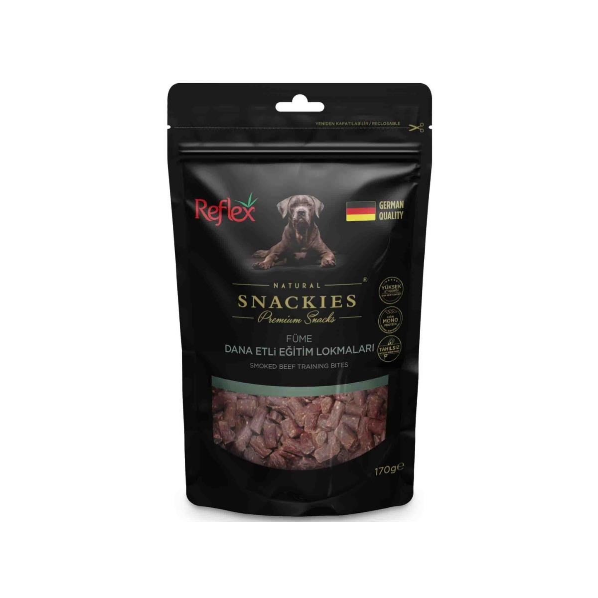 Reflex Snackies Füme Dana Etli Eğitim Lokmaları Köpek Ödül Maması 170gr
