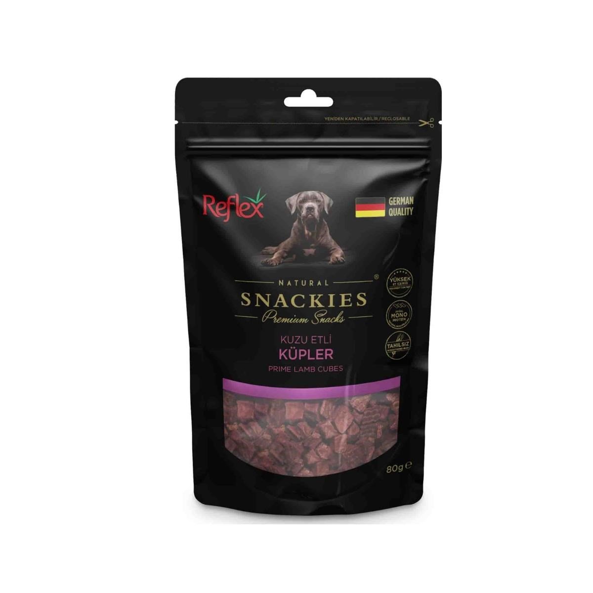 Reflex Snackies Kuzu Etli Küpler Köpek Ödül Maması 80gr