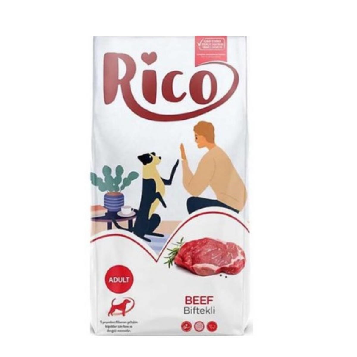Rico Biftekli Yetişkin Köpek Maması 15 Kg