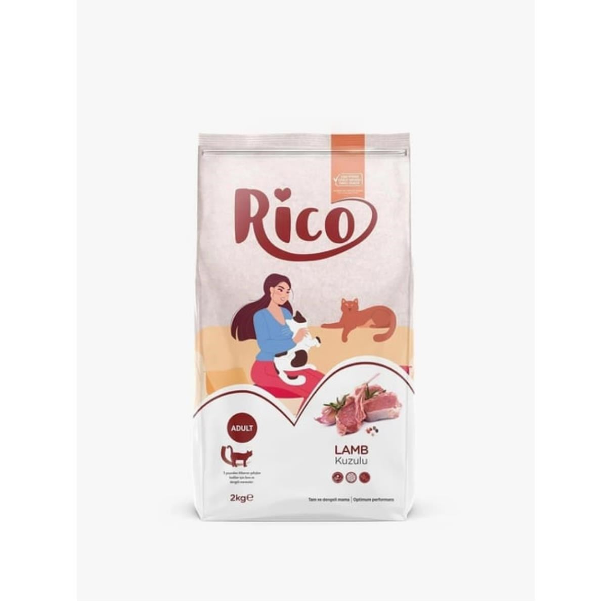 Rico Kuzu Etli Yetişkin Kedi Maması 2 Kg
