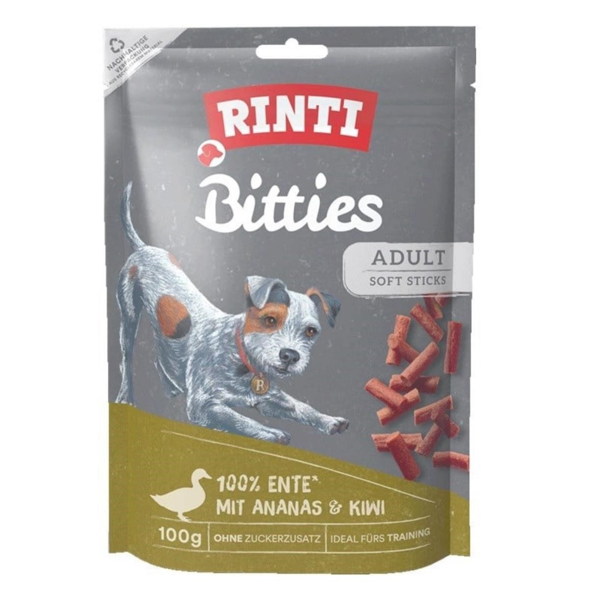 Rinti Bitties Ördek Ananas ve Kivili Köpek Ödülü 100 Gr