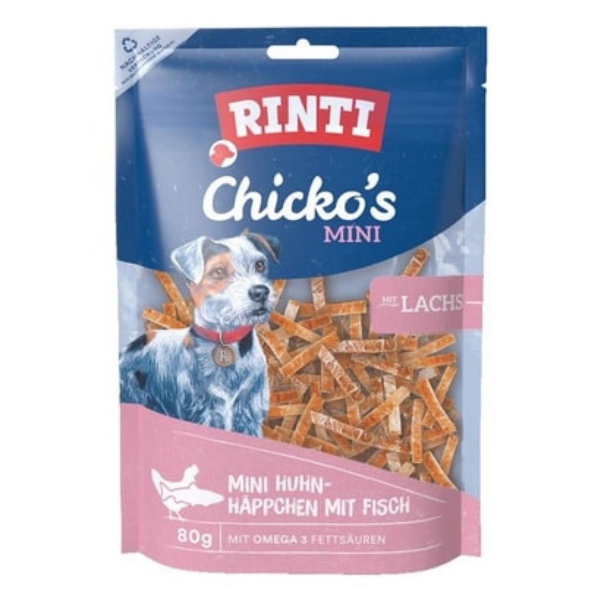 Rinti Chicko Mini Tavuklu Ve Somonlu Köpek Ödülü 80 Gr
