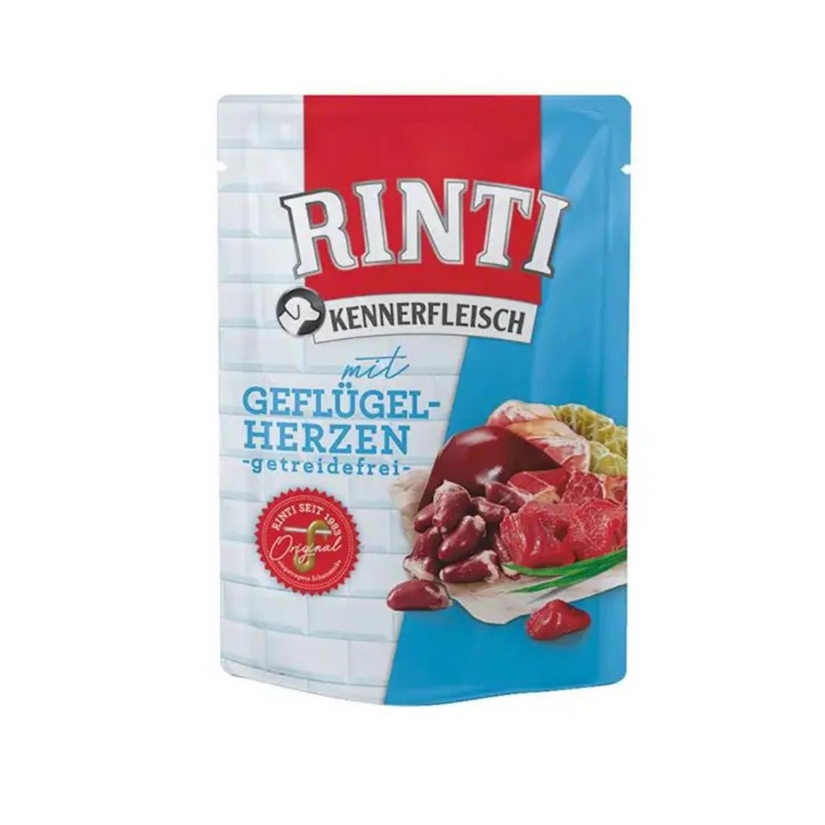 Rinti Pouch Yürekli Yetişkin Köpek Maması 400gr