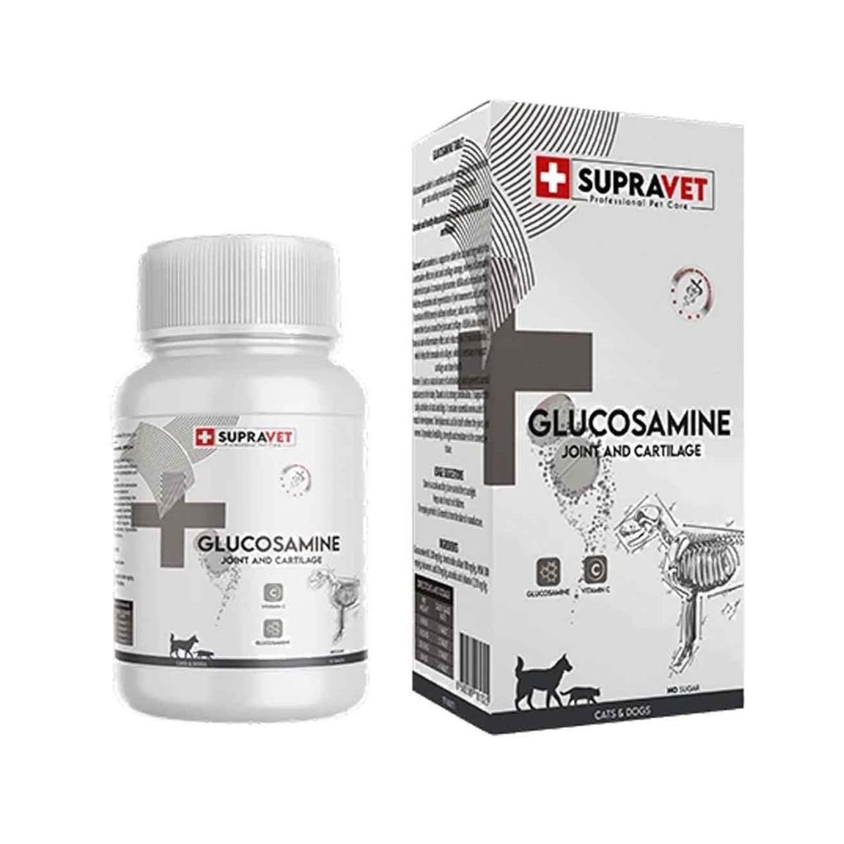 Supravet Glucosamine Köpek Eklem ve Kas Sağlığı C Vitamini 75 Tablet
