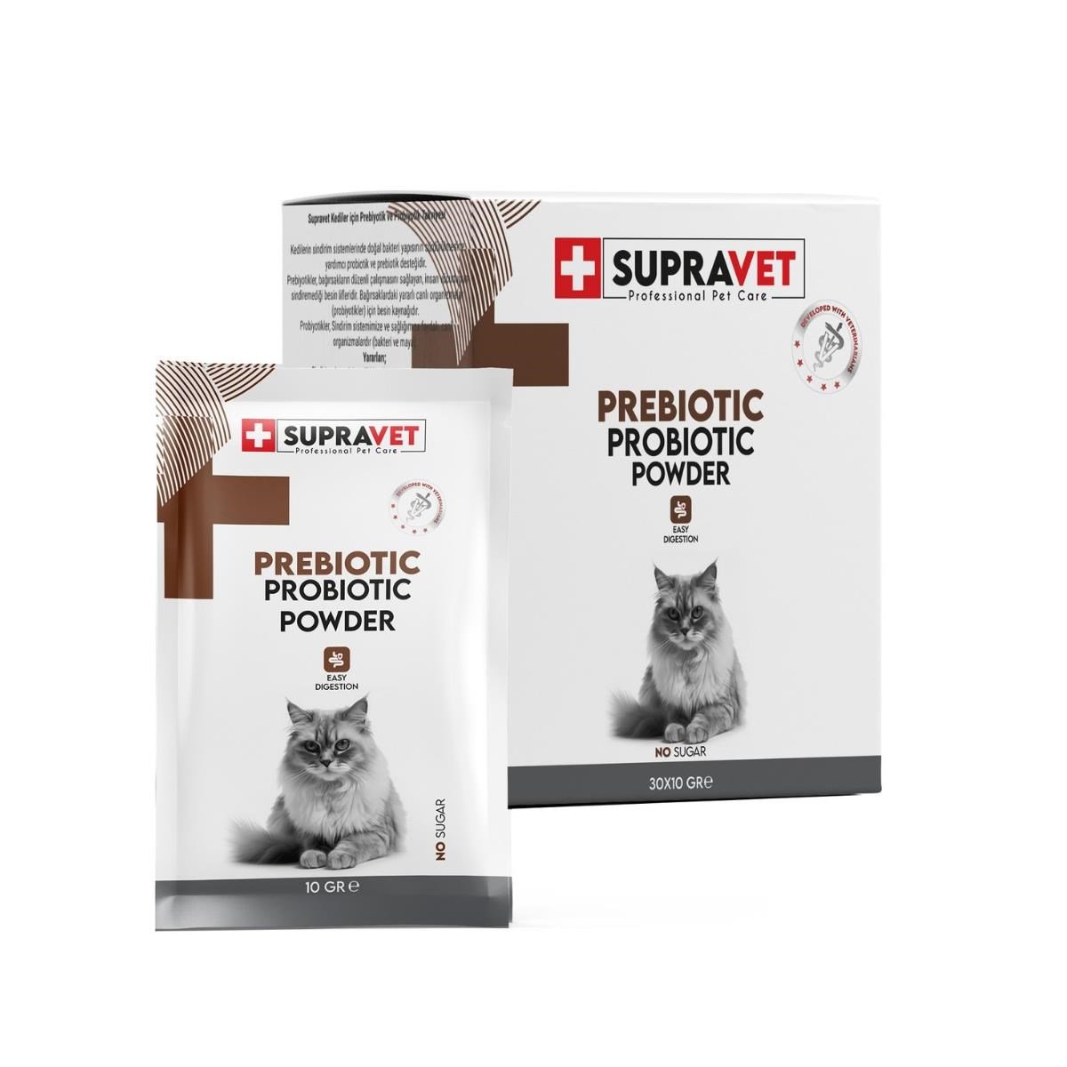 Supravet Kedi Bağışıklık Güçlendirici Toz Probiyotik 30'lu Paket
