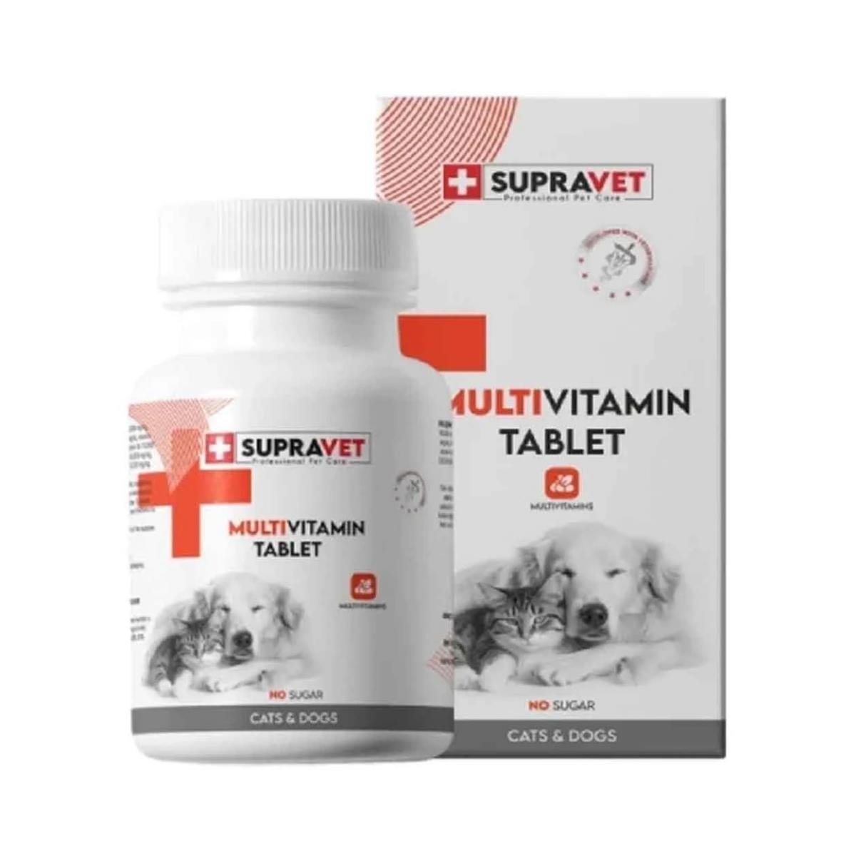 Supravet Kedi ve Köpek İçin Multivitamin Tablet 75'li
