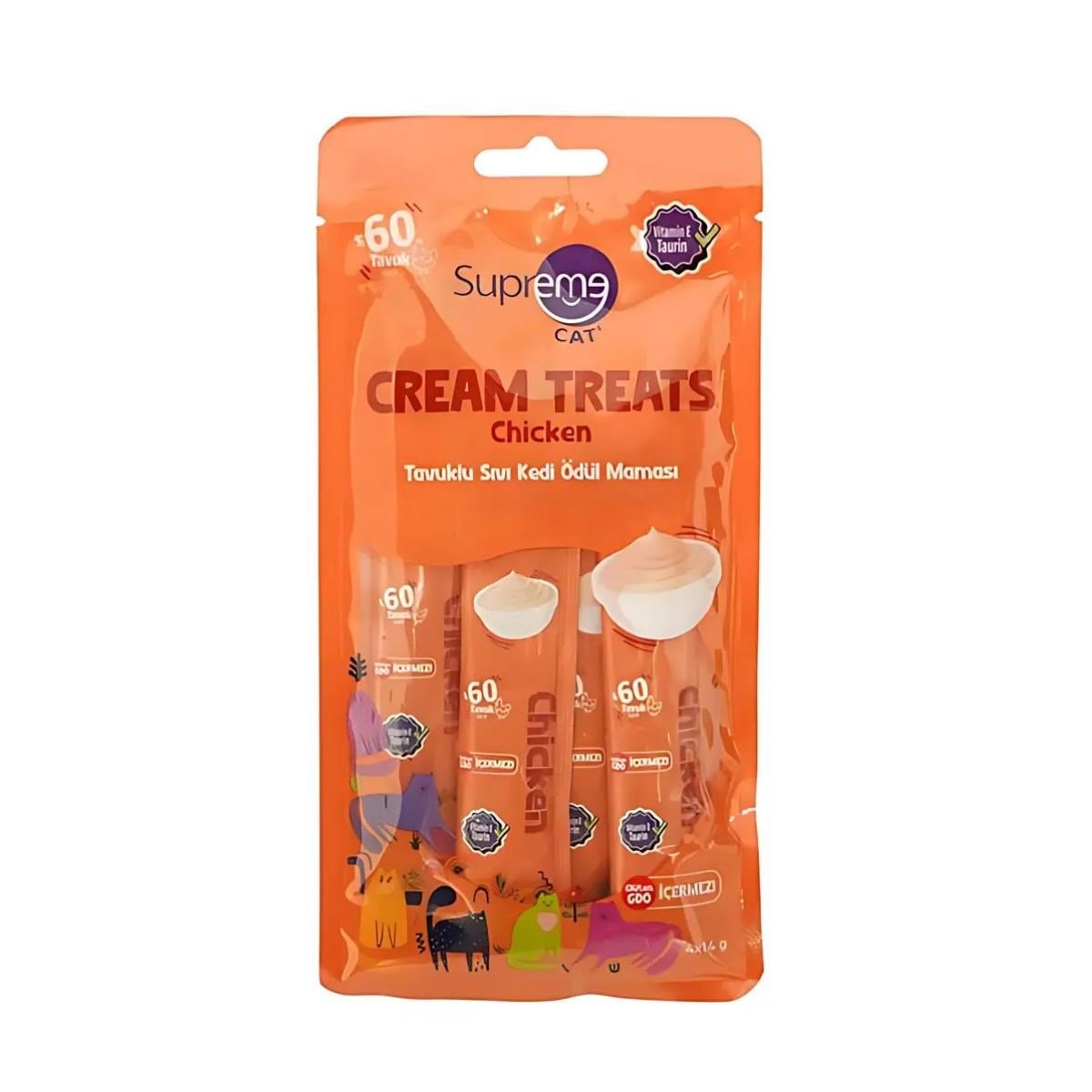 Supreme Cat Tavuklu Krema Kedi Ödülü 4x14gr