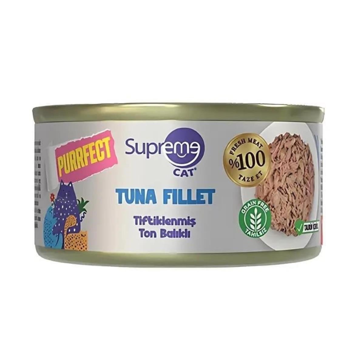 Supreme Tiftiklenmiş Ton Balıklı Kedi Maması 70gr