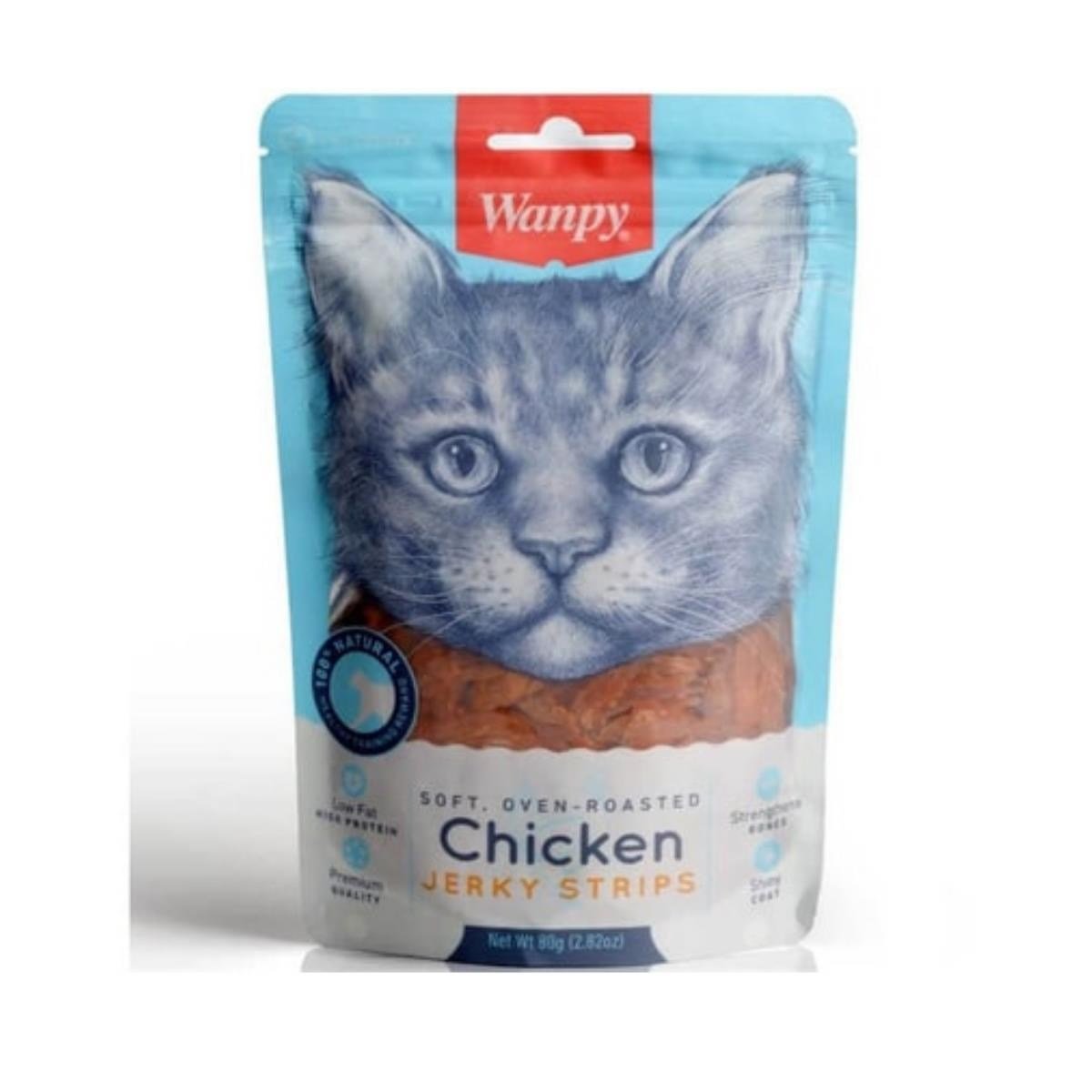 Wanpy Yumuşak Tavuk Şeritleri Kedi Ödülü 80 Gr