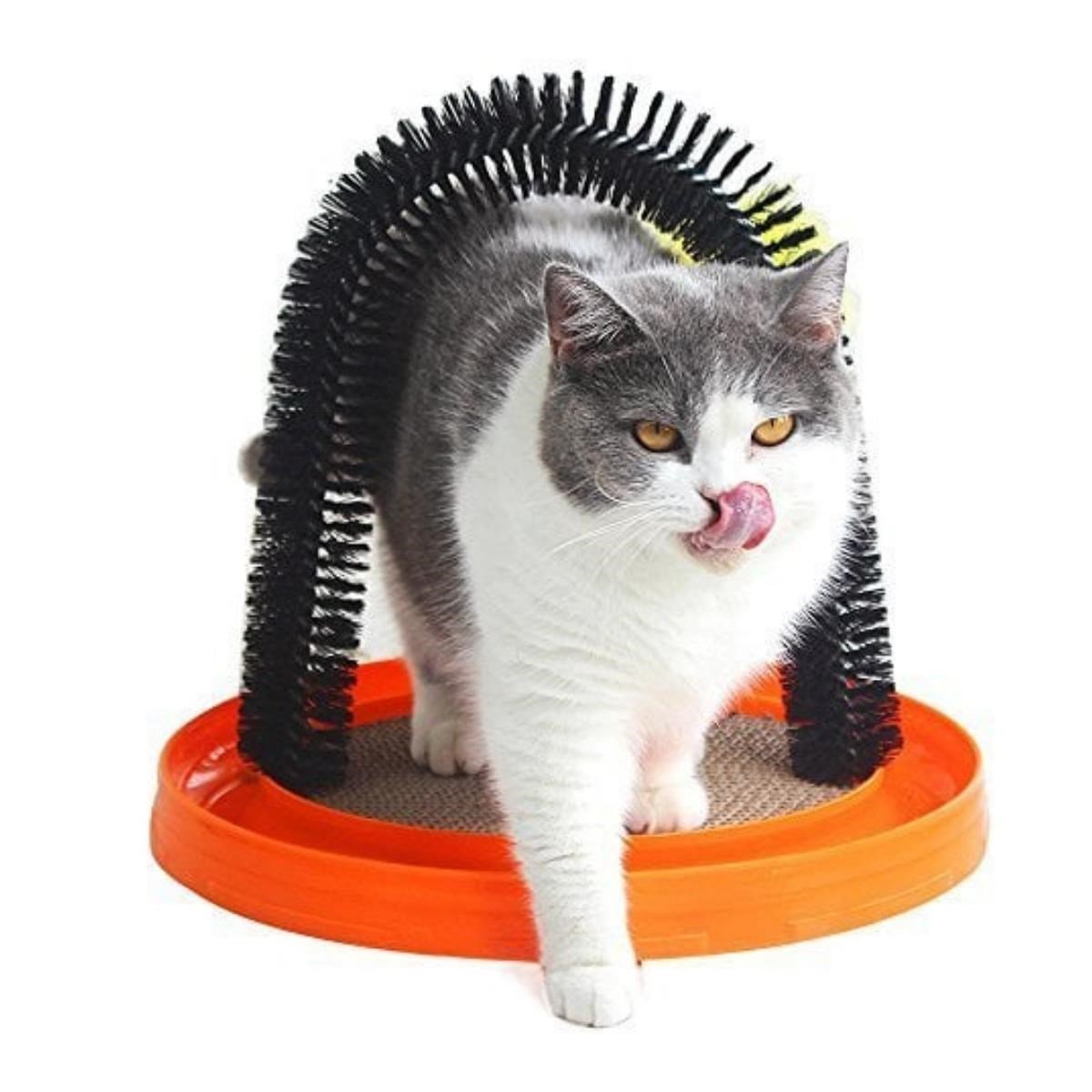 Yemcipetshop 4 Fonksiyonlu Kedi Kaşınma ve Tırmalama Oyun Fırçası