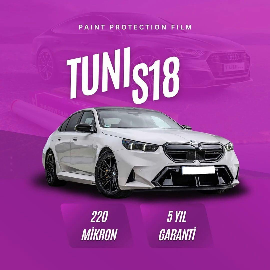 Tuni S18 TPU Ppf Kaplama 220 Mikron (FİYAT SORUNUZ)