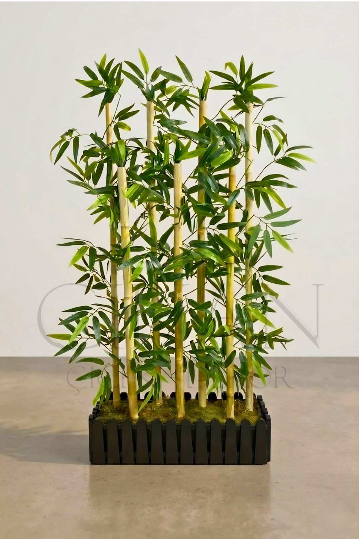 Bambu Seperatör 7 Adet Bambu Yoğun Yaprak 120 Cm ( 54x20x120)