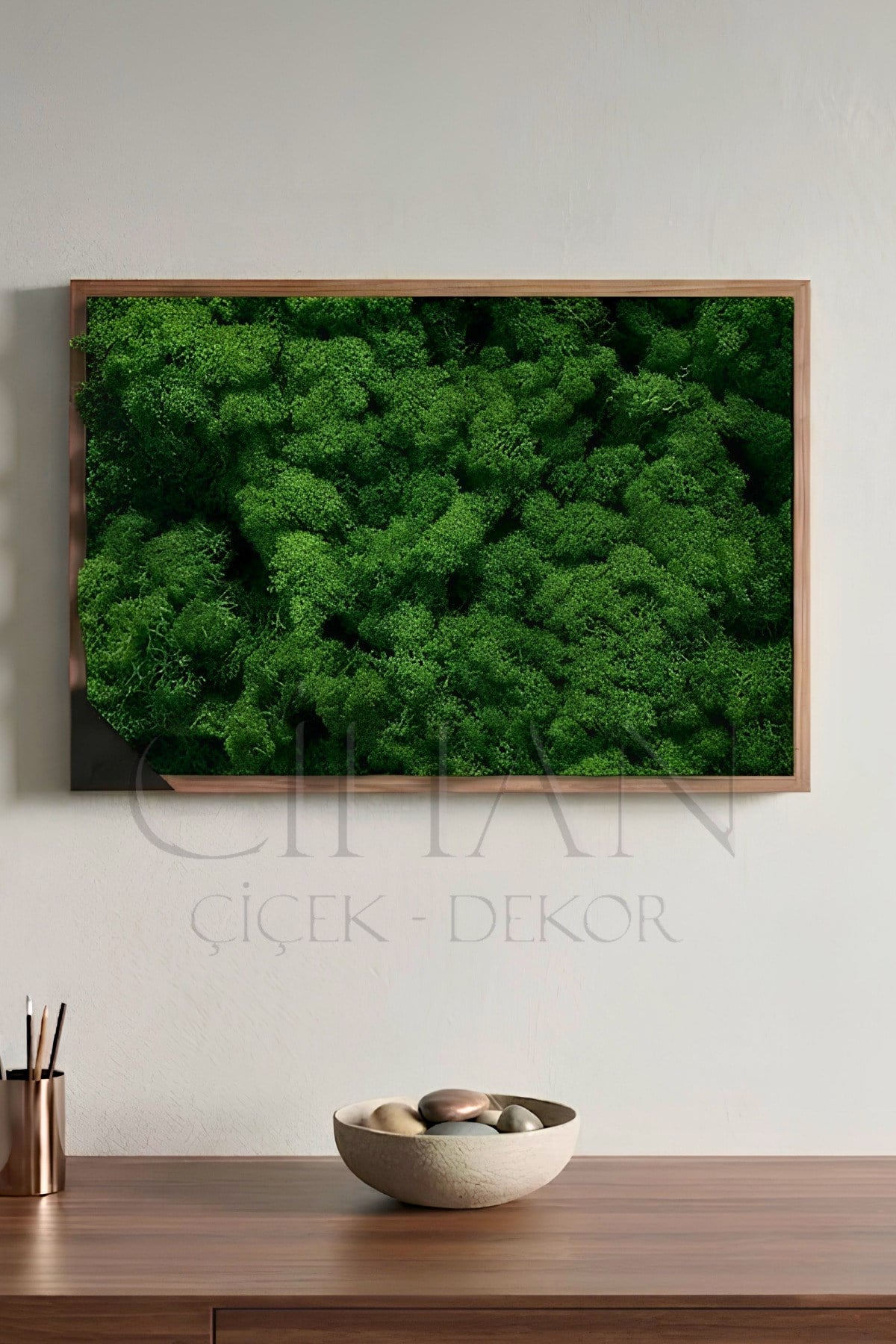 Koyu Yeşil Şoklanmış Norveç Moss (Ren Geyiği Yosunu) 500 gr