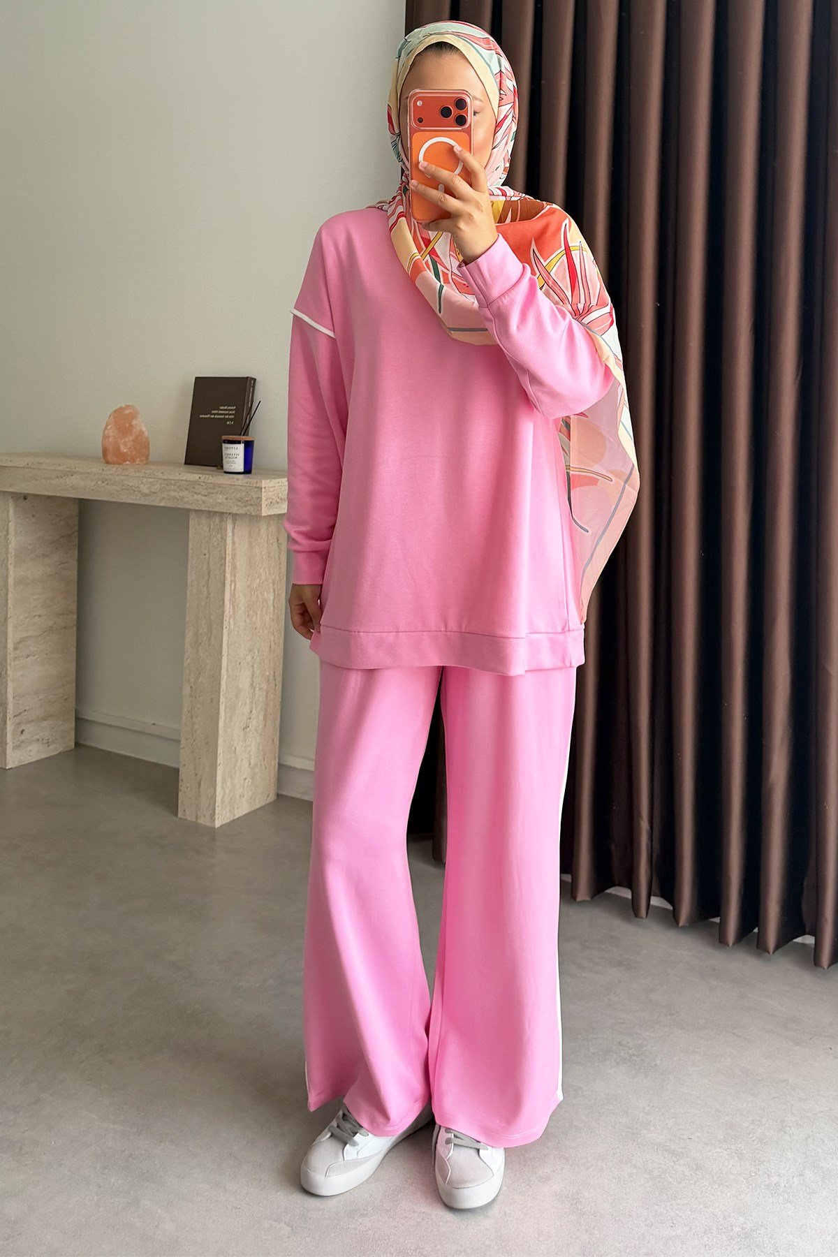Biyeli Oyşh Takım - Pembe