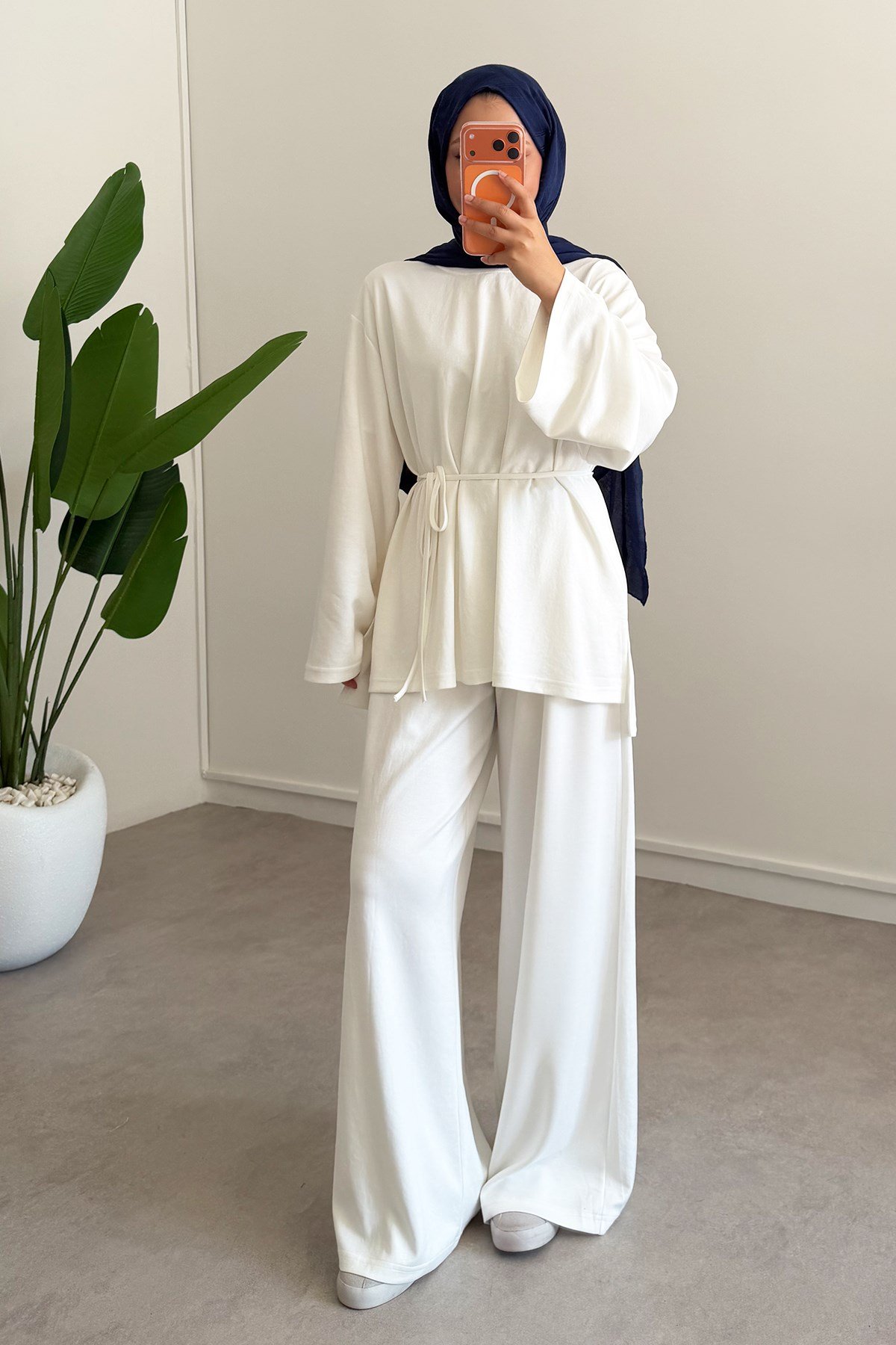 Oversize Oyşo Takım - Beyaz