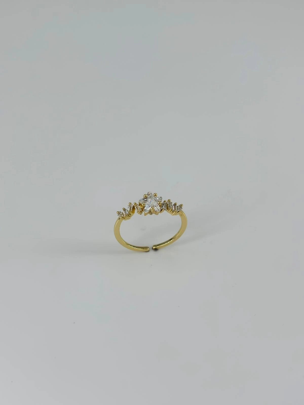14 K Gold Kaplama Yzirkon Taşlı Yüzük