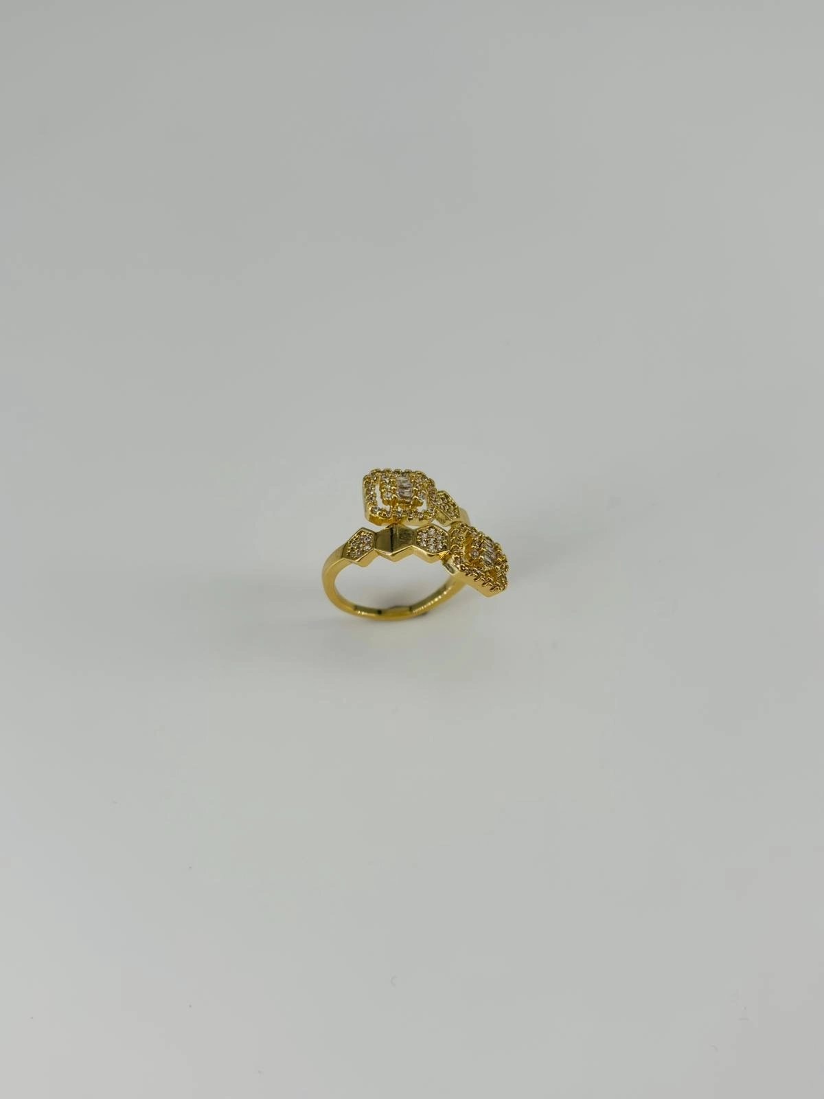 14 K Gold Kaplama Zirkon Taşlı Yüzük