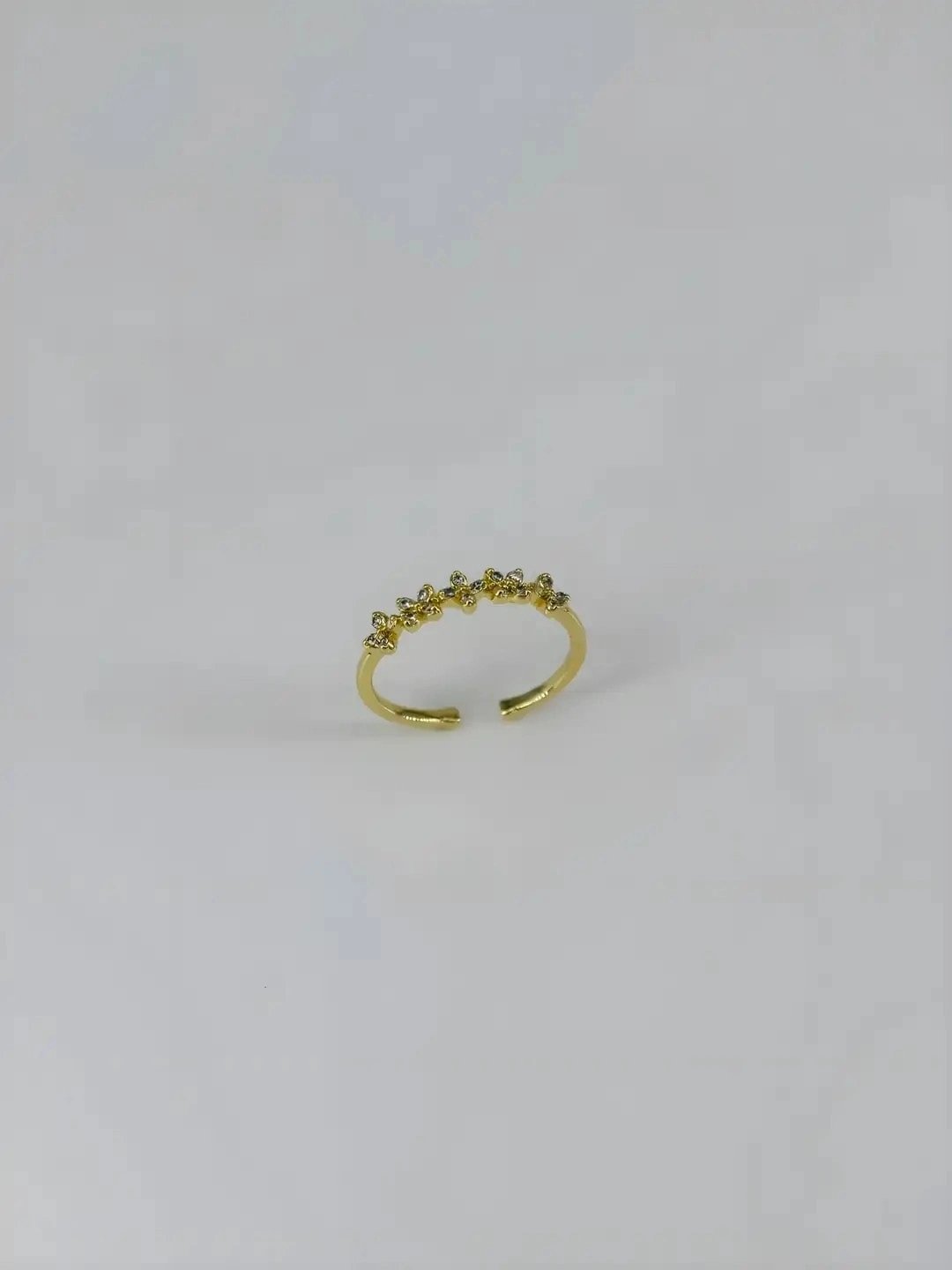 14 K Gold Kaplama Zirkon Taşlı Yüzük