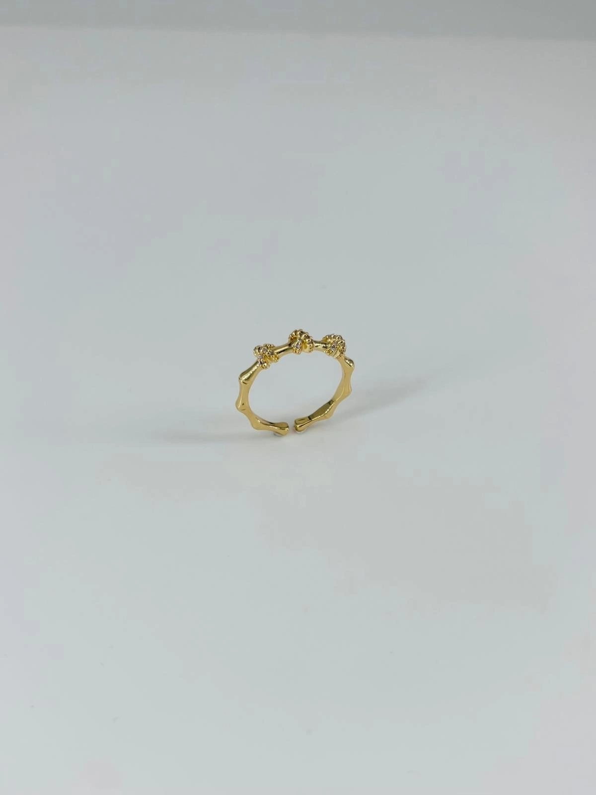 14 K Gold Kaplama Zirkon Taşlı Yüzük