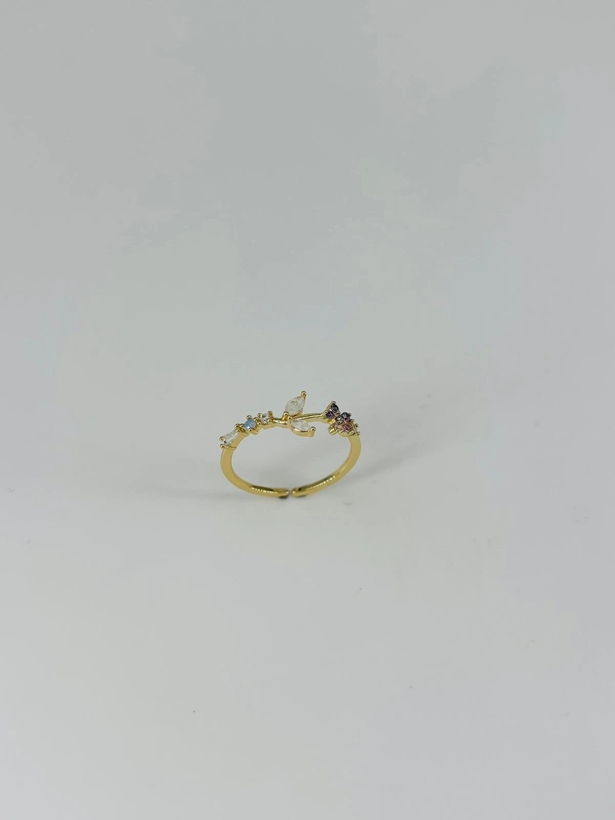 14 K Gold Kaplama Zirkon Taşlı Yüzük